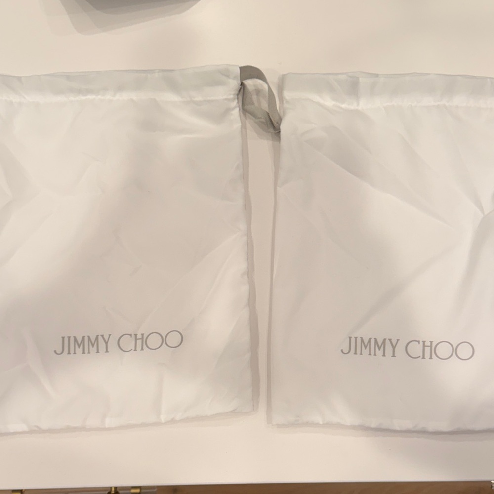 Jimmy Choo White Dust Bags Set